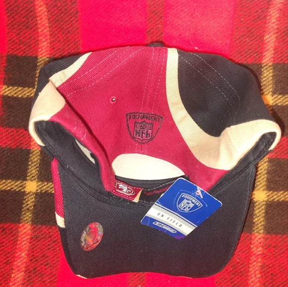 NFL Equipment Reebok San Francisco 49ers Embroidered On Field Hat New With Tag